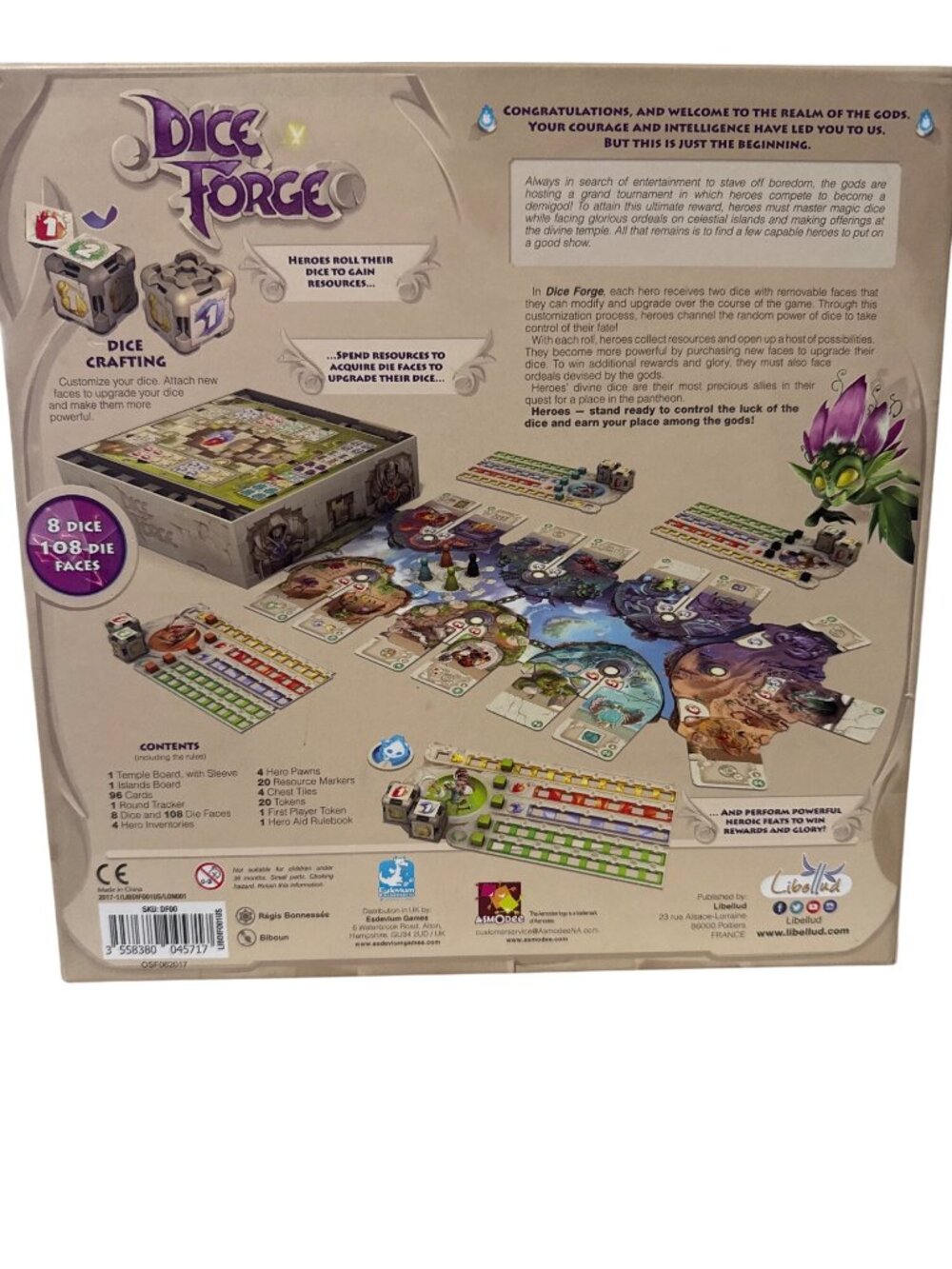 Dice Forge Board Game By Libellud Set Includes Custom Dice Crafting & Tokens - Picture 2 of 16